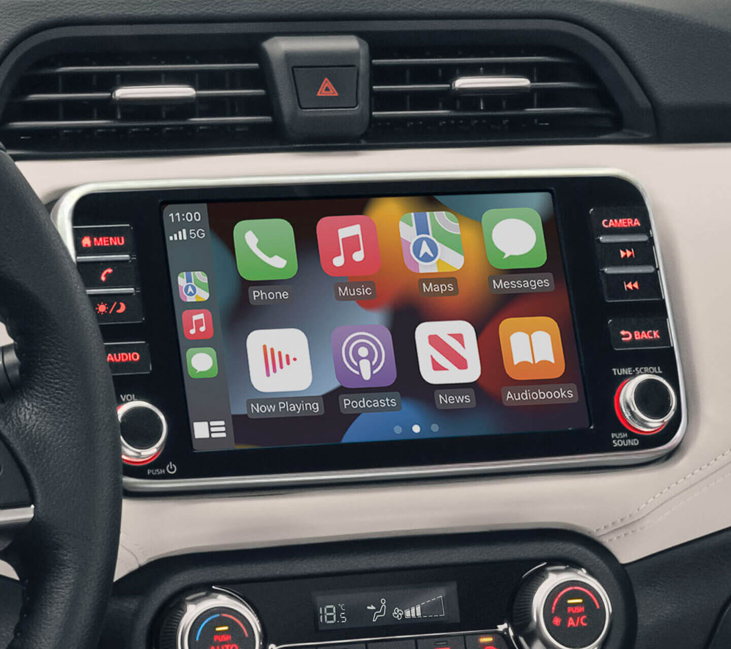 SUNNY climate controls and display 